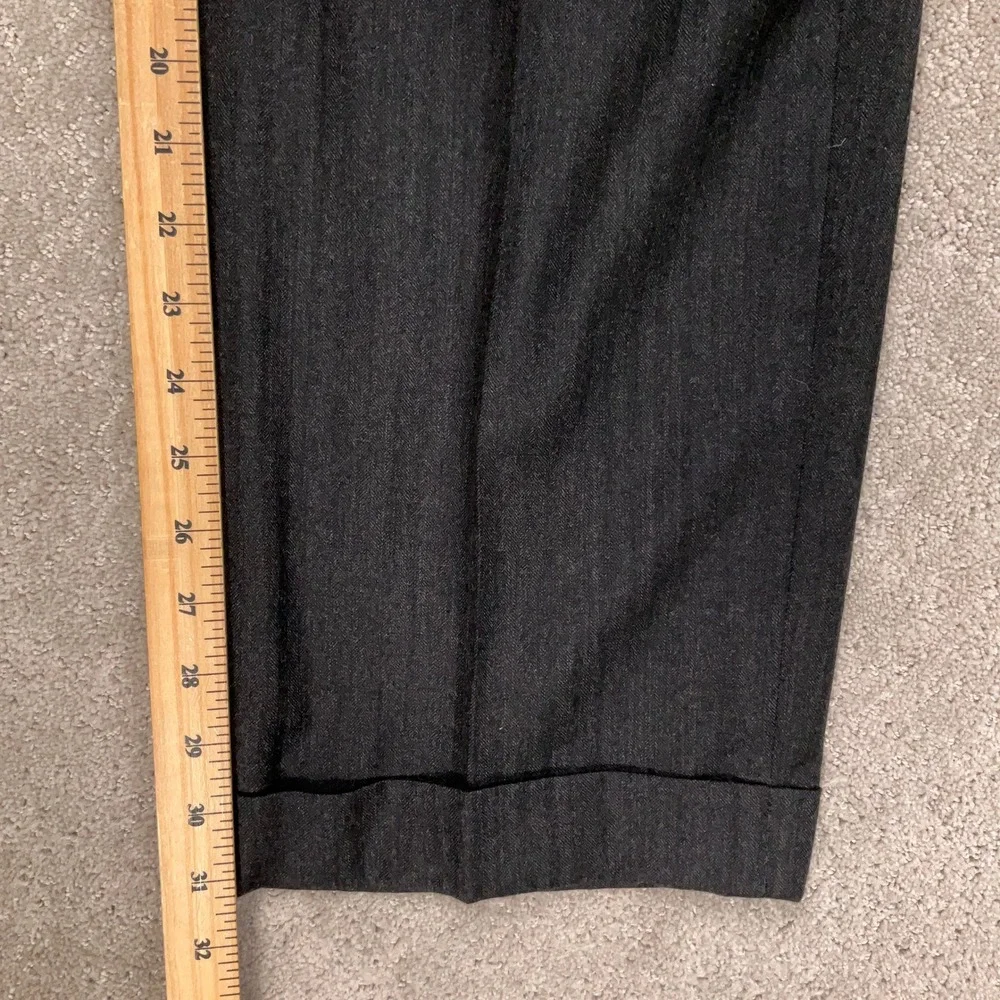 Jos. A. Bank Suit Mens 42L Charcoal Gray  Herringbone Wool Cashmere